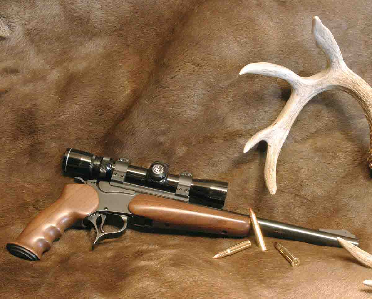 Which deer cartridge is considered underpowered by most experts in a rifle, yet quite adequate for deer hunting in a handgun? Why, the old .30-30.